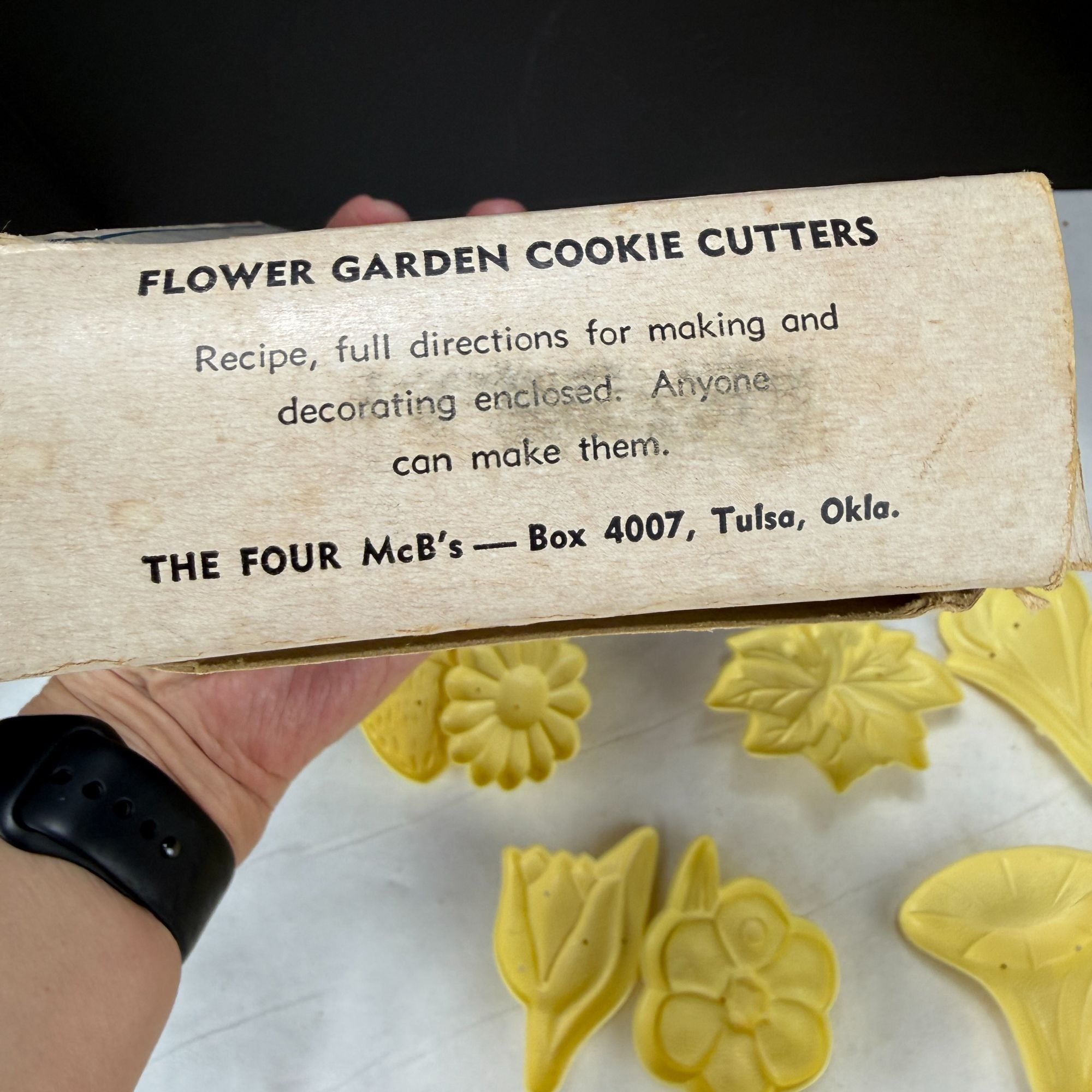 Vintage The Four Mc B's Flower Garden and Happy Days Cookie Cutters