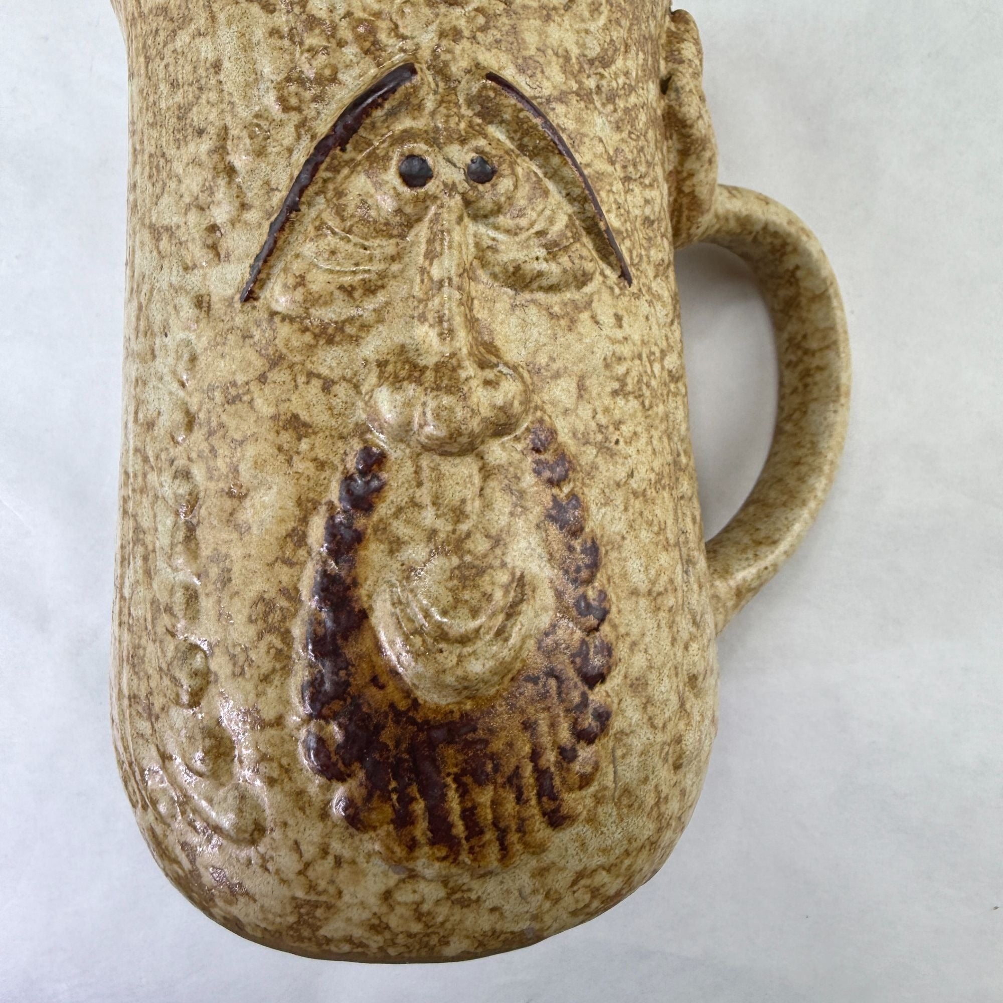 Vintage Pottery Craft Face Mug