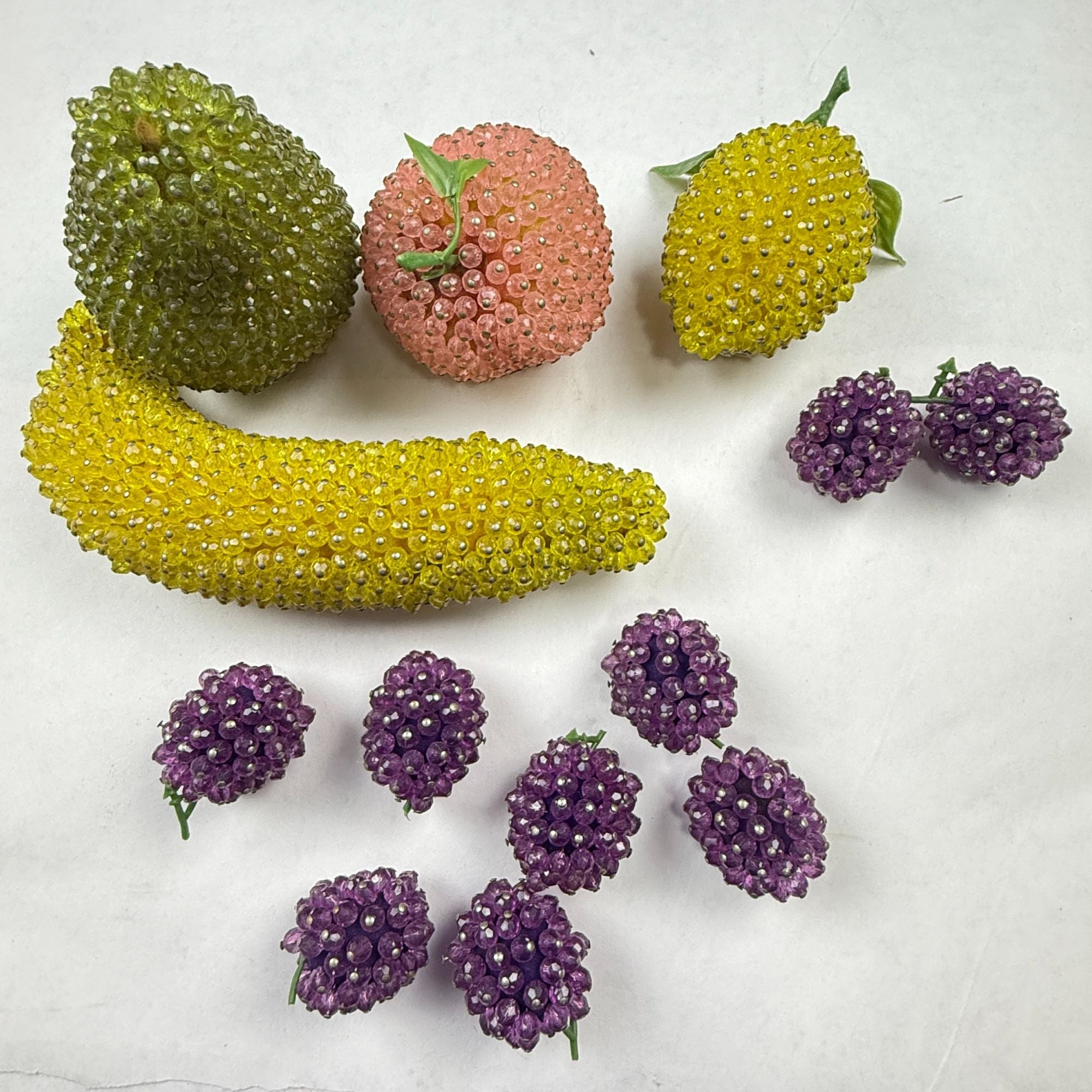 Vintage Push Pin Assorted Faux Fruit Lot