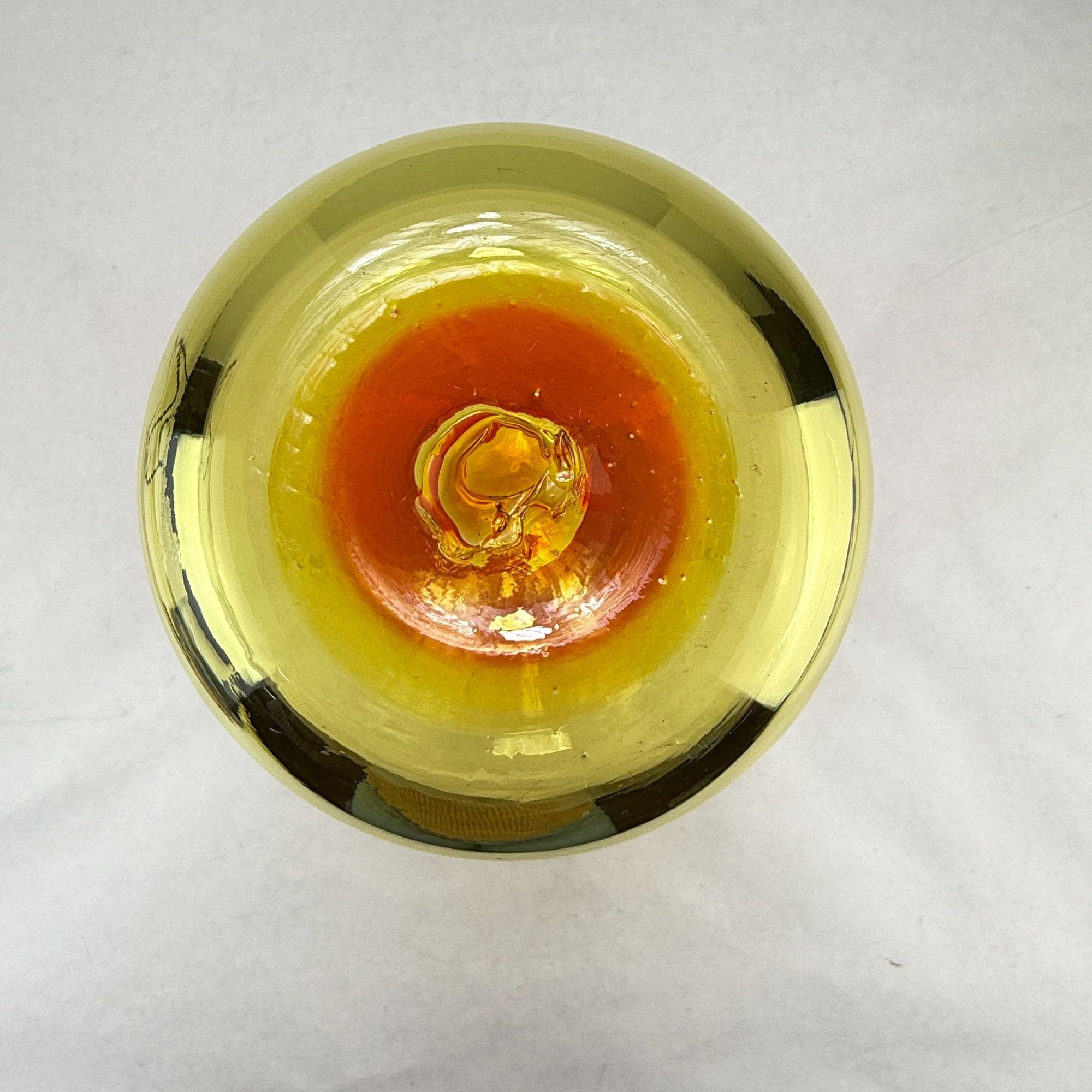 Vintage Blenko Art Glass Vase Amberina 6323M