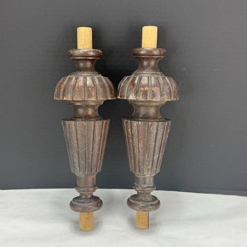 Antique Wood Upright Piano Salvaged Parts Spindle Set