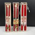 Vintage Will & Baumer Santa and Snowman Christmas Candles Lot of 3