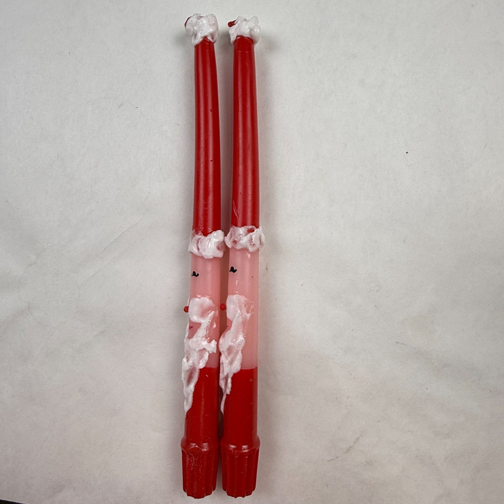 Vintage Will & Baumer Santa and Snowman Christmas Candles Lot of 3