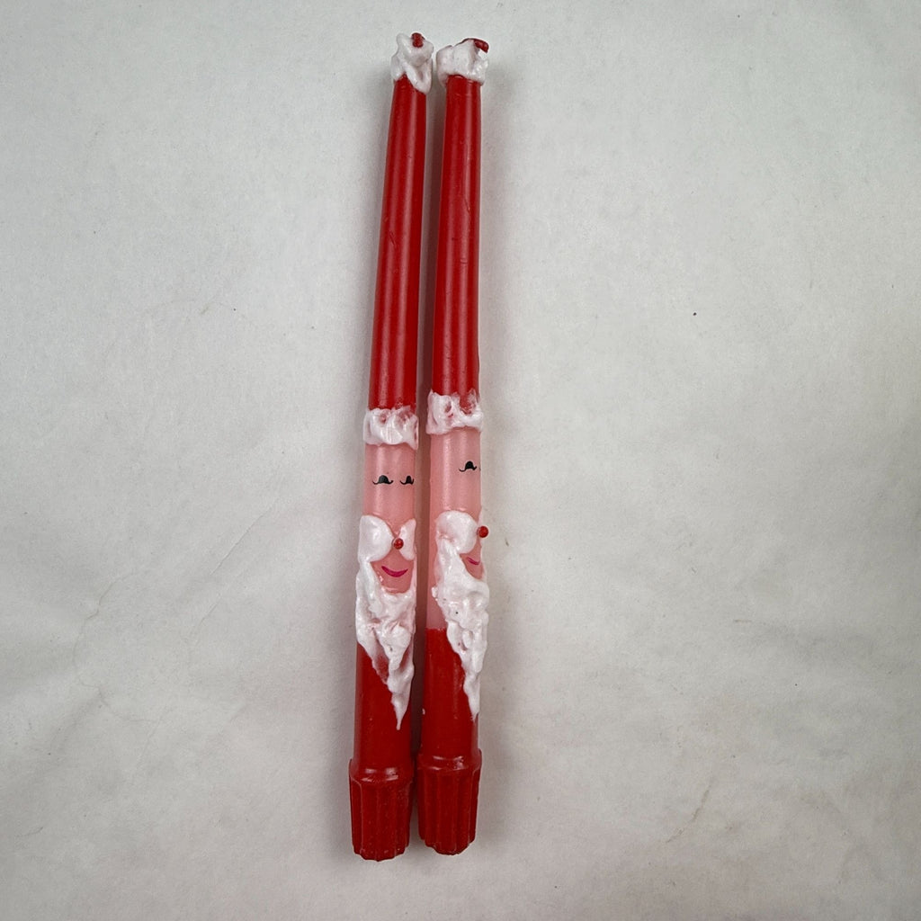 Vintage Will & Baumer Santa and Snowman Christmas Candles Lot of 3