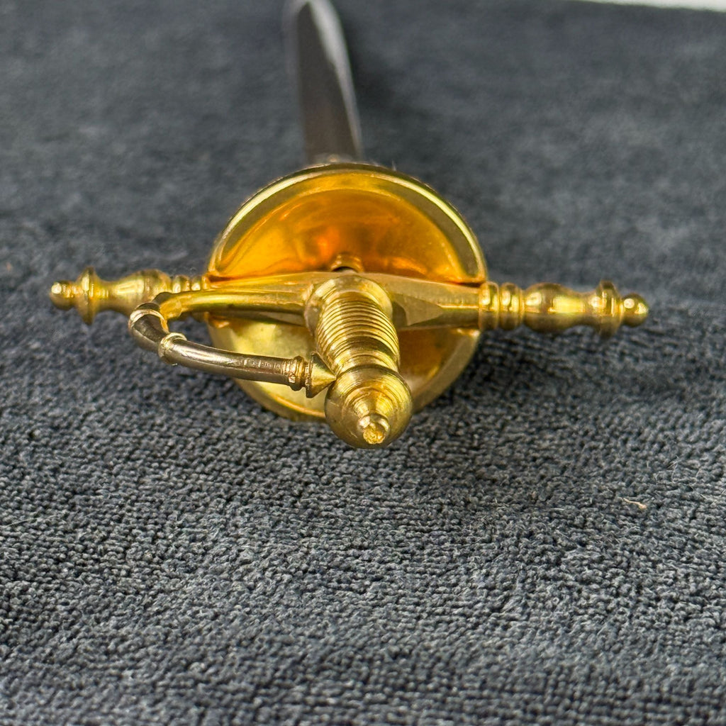 Vintage Toledo Miniature Rapier Sword Letter Opener Conquistador Black Gold