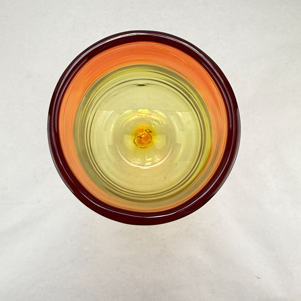 Vintage Blenko Art Glass Vase Amberina 6323M