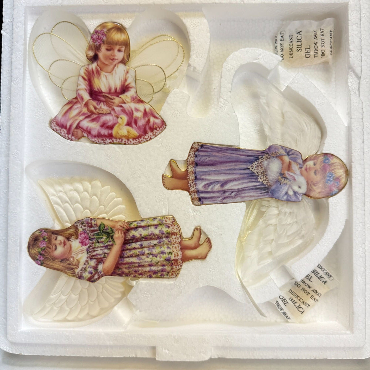 Bradford Dona Gelsinger Heaven's Little Angels Christmas Ornaments Sets 1 - 4