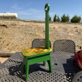 Vintage Retro Wood Stepping Stool with Handle