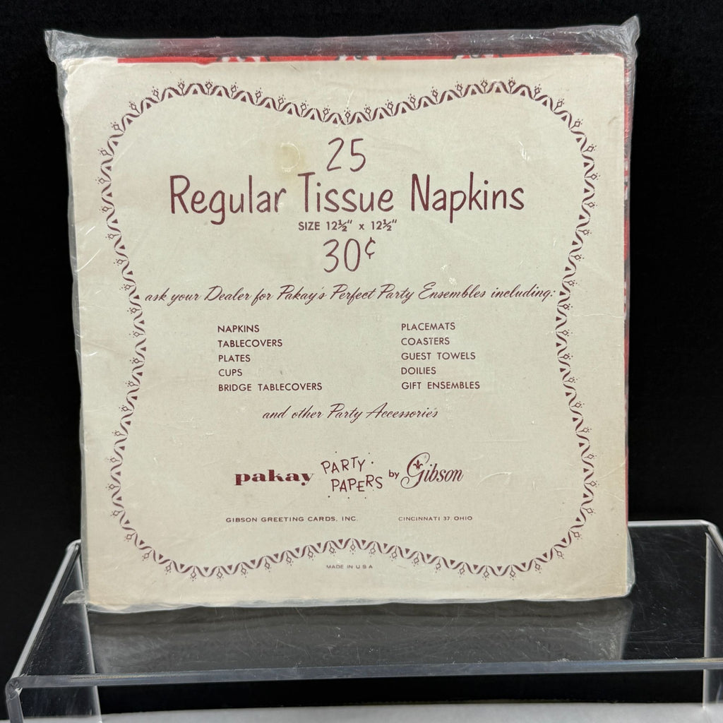 Vintage Welcome Napkins Pakay Party Papers by Gibson