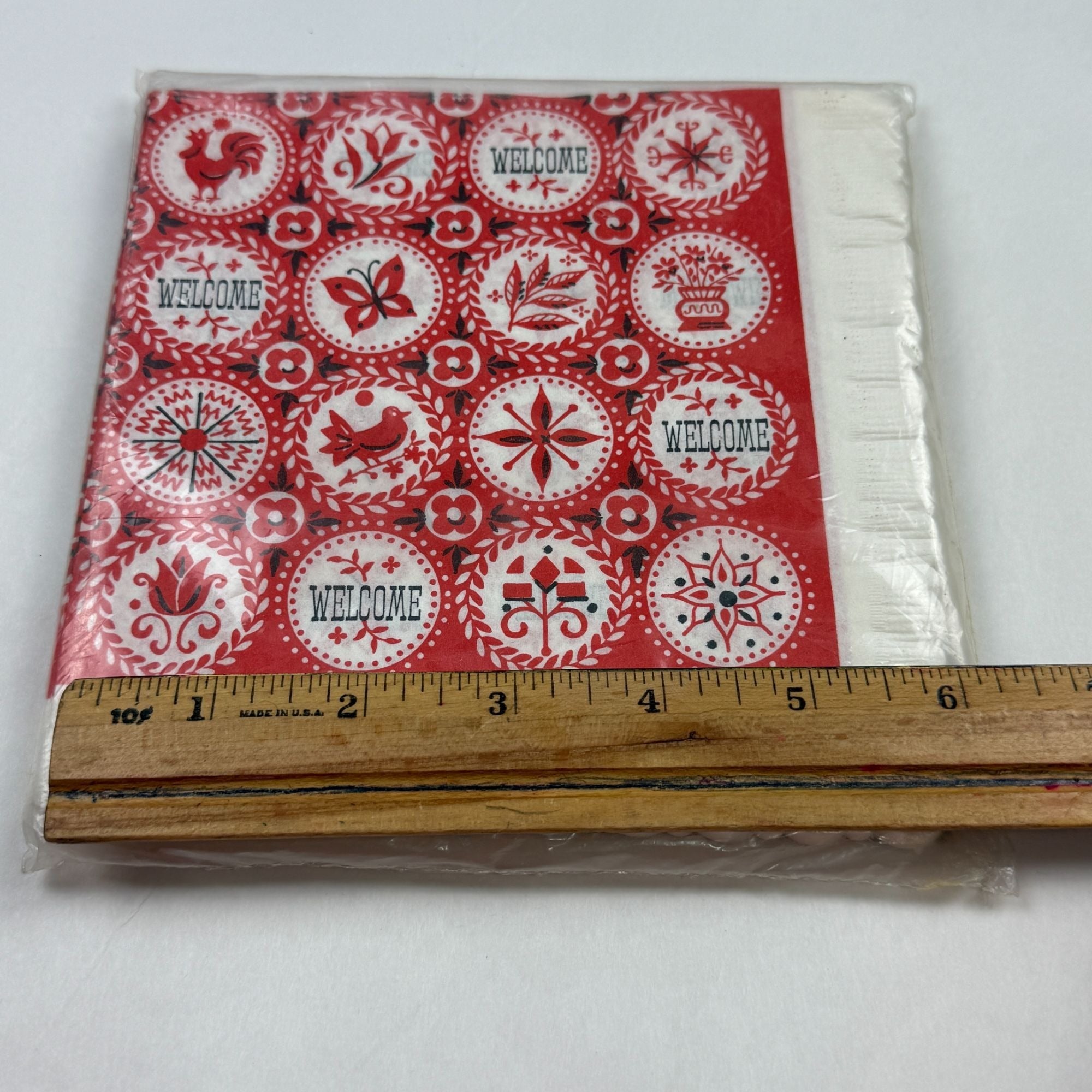 Vintage Welcome Napkins Pakay Party Papers by Gibson