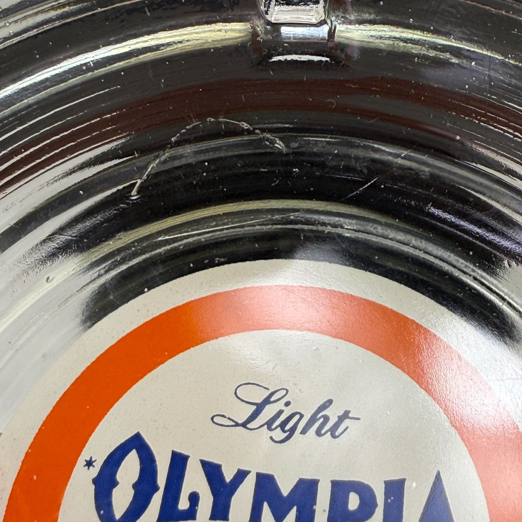 Vintage Olympia Light Beer It's the Water Glass Ashtray