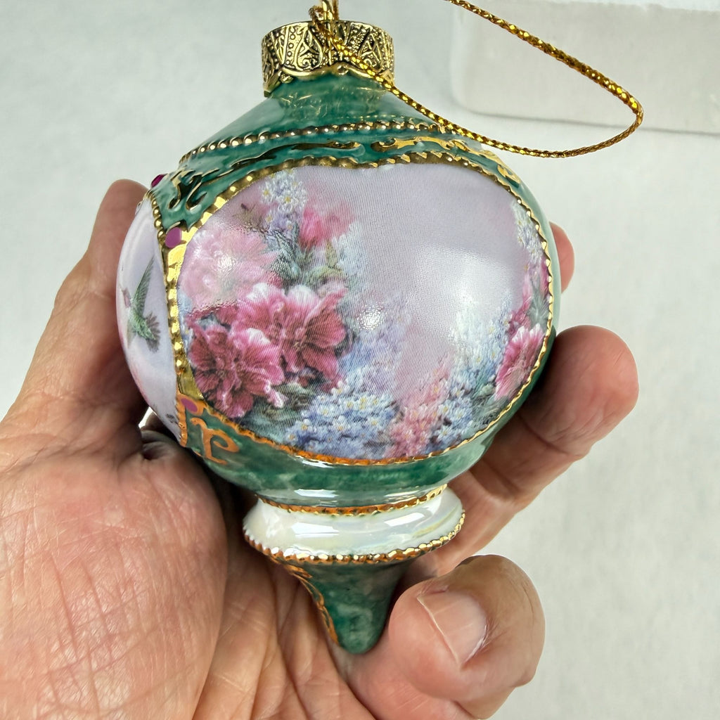 Lena Lius Treasury Of Jeweled Hummingbirds Ornaments 1998 Limited Edition Porcelain Set Of 2