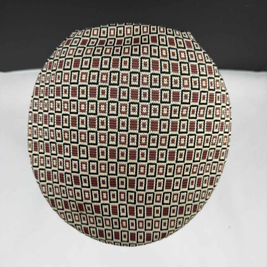 Vintage Kangol Great Britain Flat Cap Brown Geometric Pattern Small