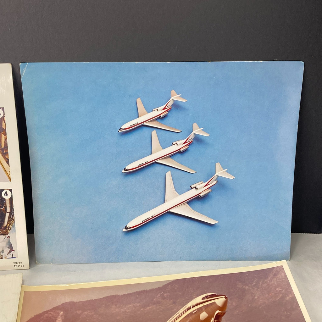 Vintage Boeing 737 Maintenance Card & Aviation Photos Lot Of 7
