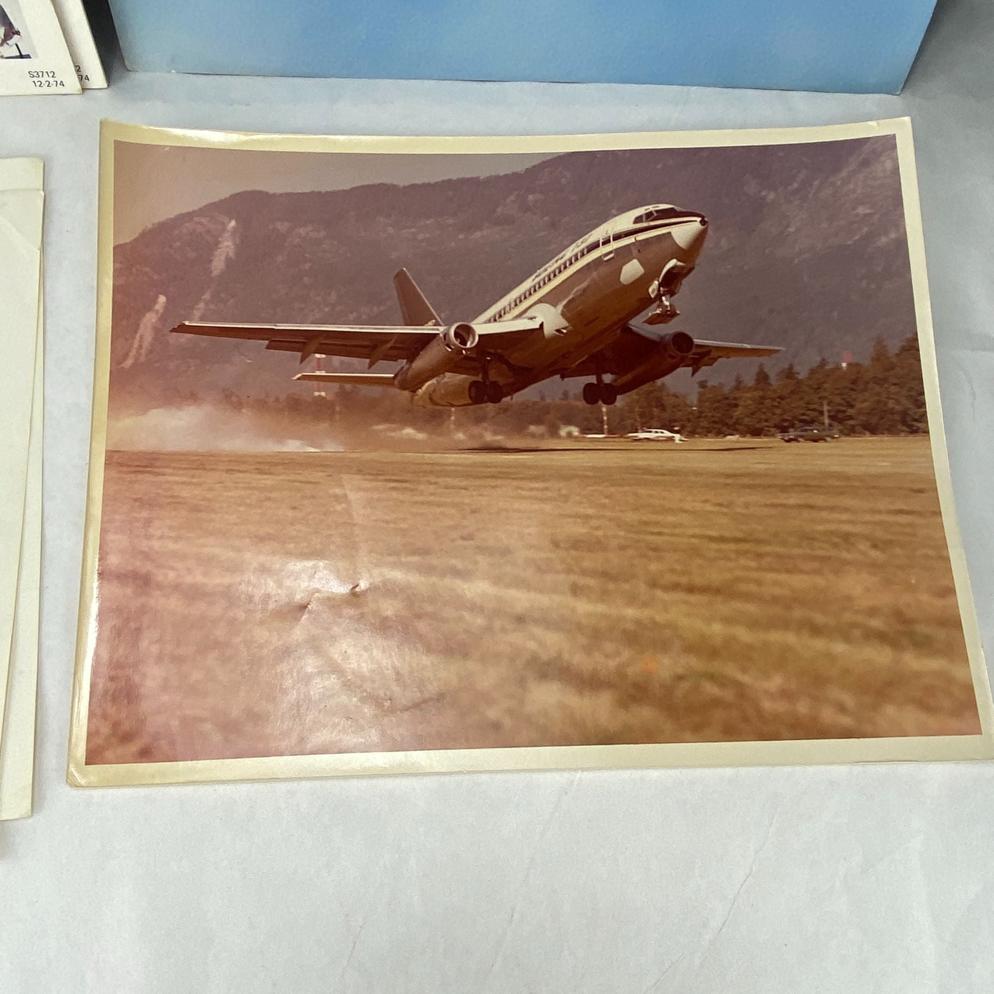 Vintage Boeing 737 Maintenance Card & Aviation Photos Lot Of 7