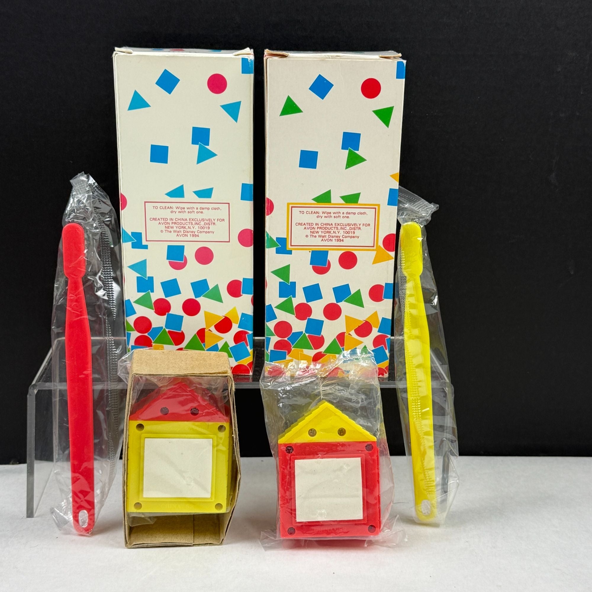 Vintage Avon Kids Mickey's and Minnie's House Toothbrush Holder