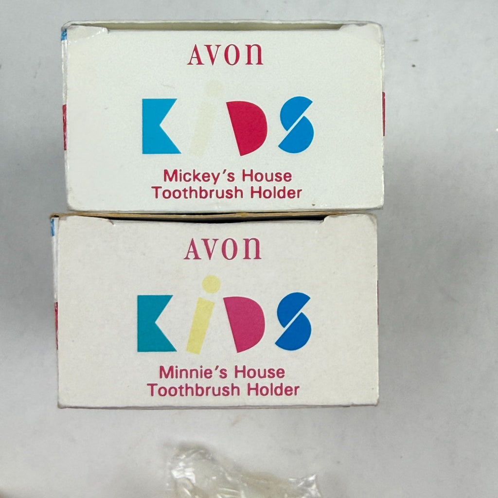 Vintage Avon Kids Mickey's and Minnie's House Toothbrush Holder