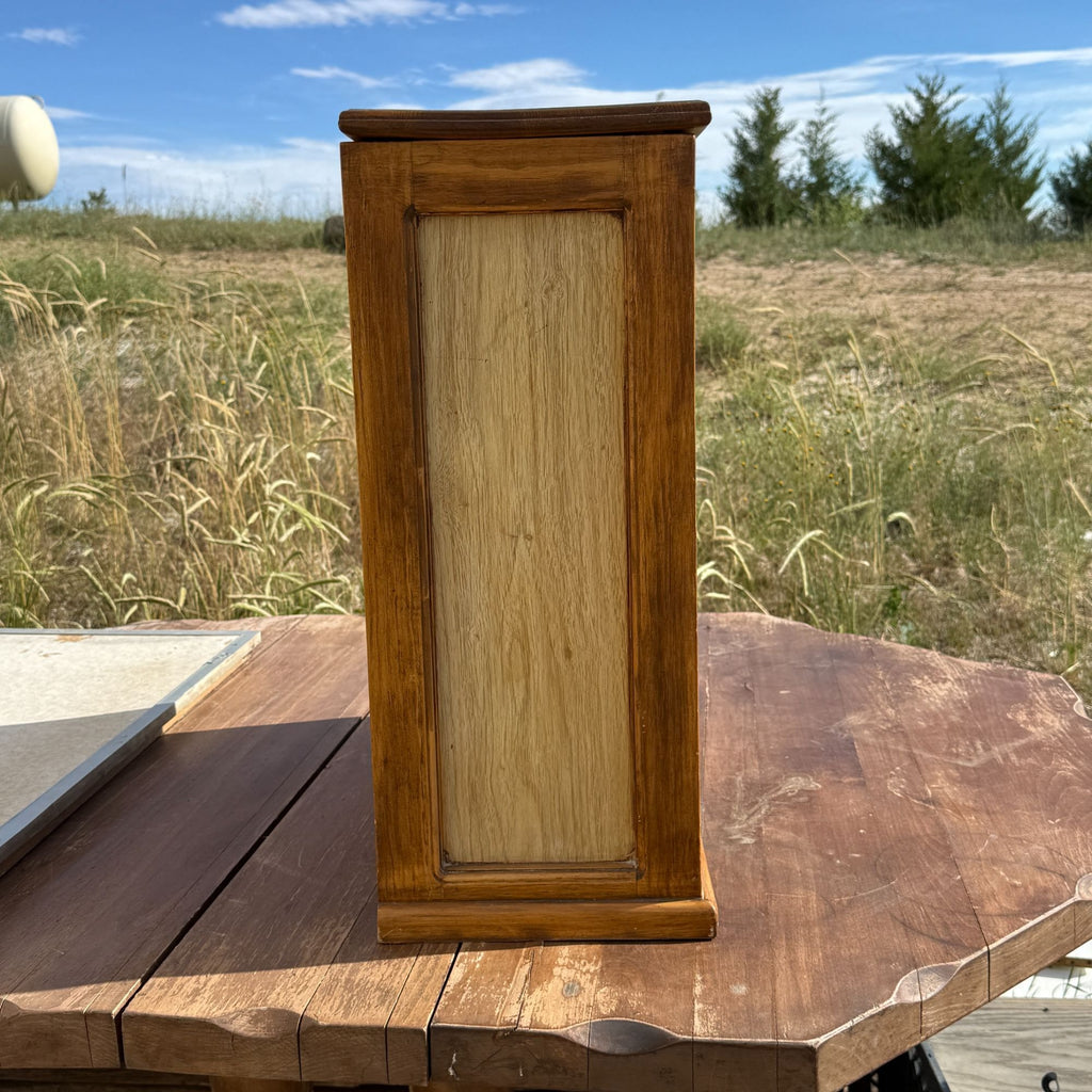 Vintage Retro Wood Hamper