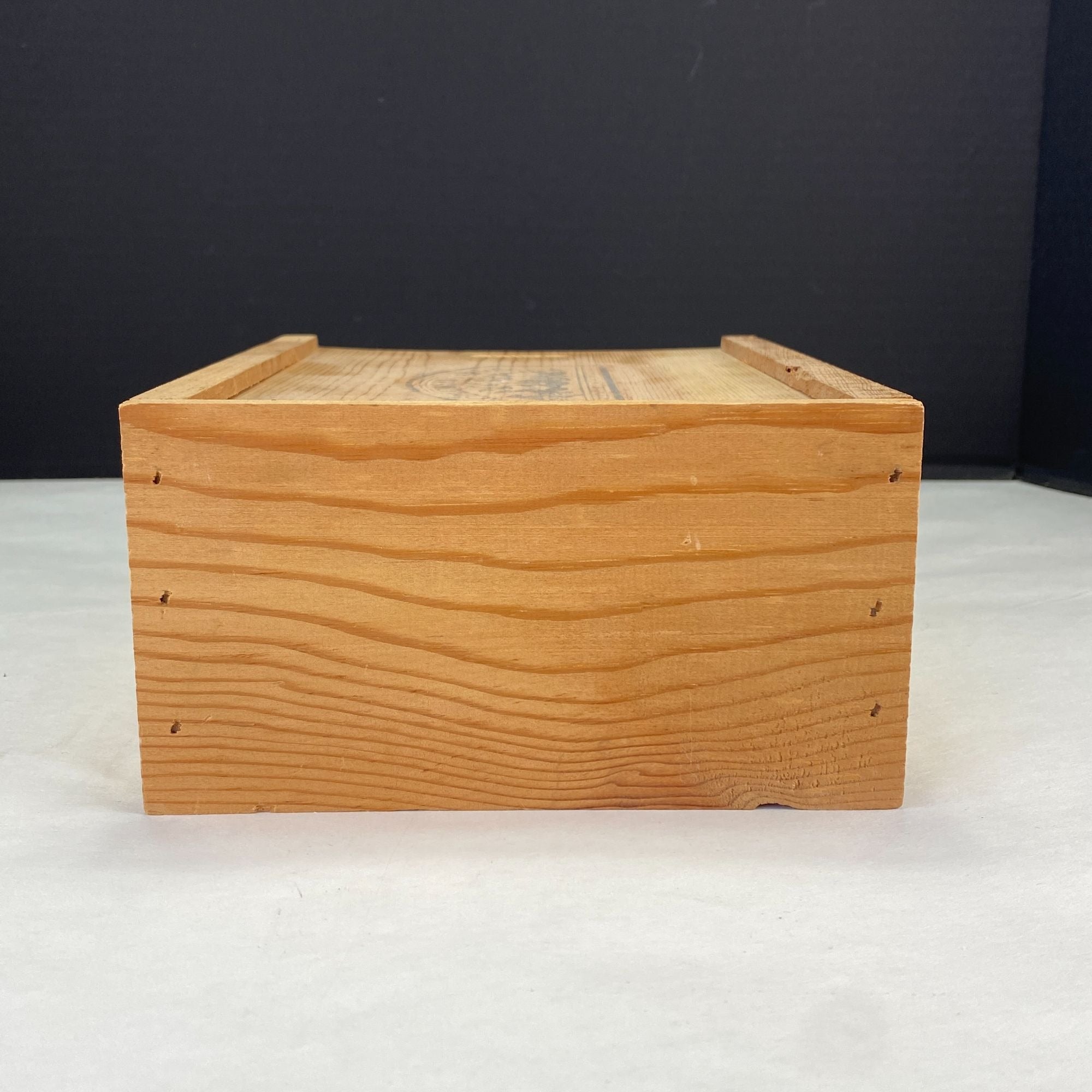 Vintage Kozlowski Farms Forestville CA Wood  Slide Top Box