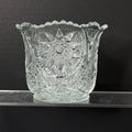 Vintage Pressed Glass Spooner Hobstar & Starburst Design