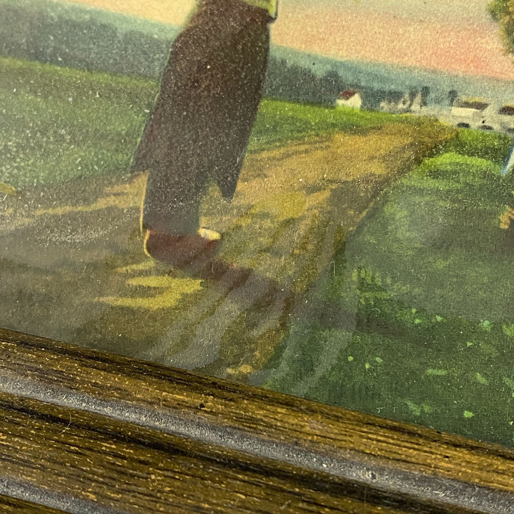 Vintage Emile Adan End of Day Mullins Pharmacy Framed Advertising