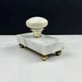 Vintage Hand Made Mounted Door Knob Marble Paperweight