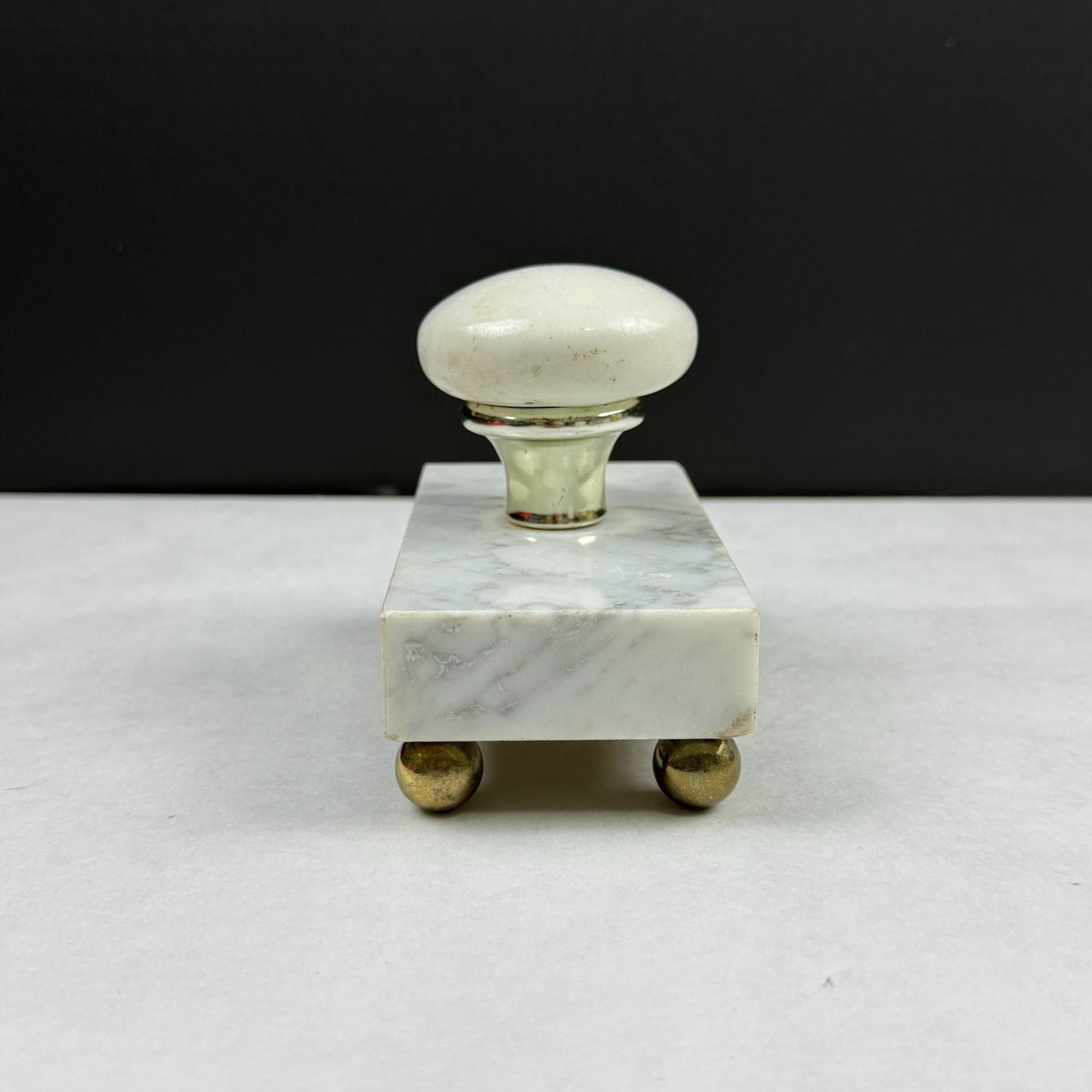 Vintage Hand Made Mounted Door Knob Marble Paperweight
