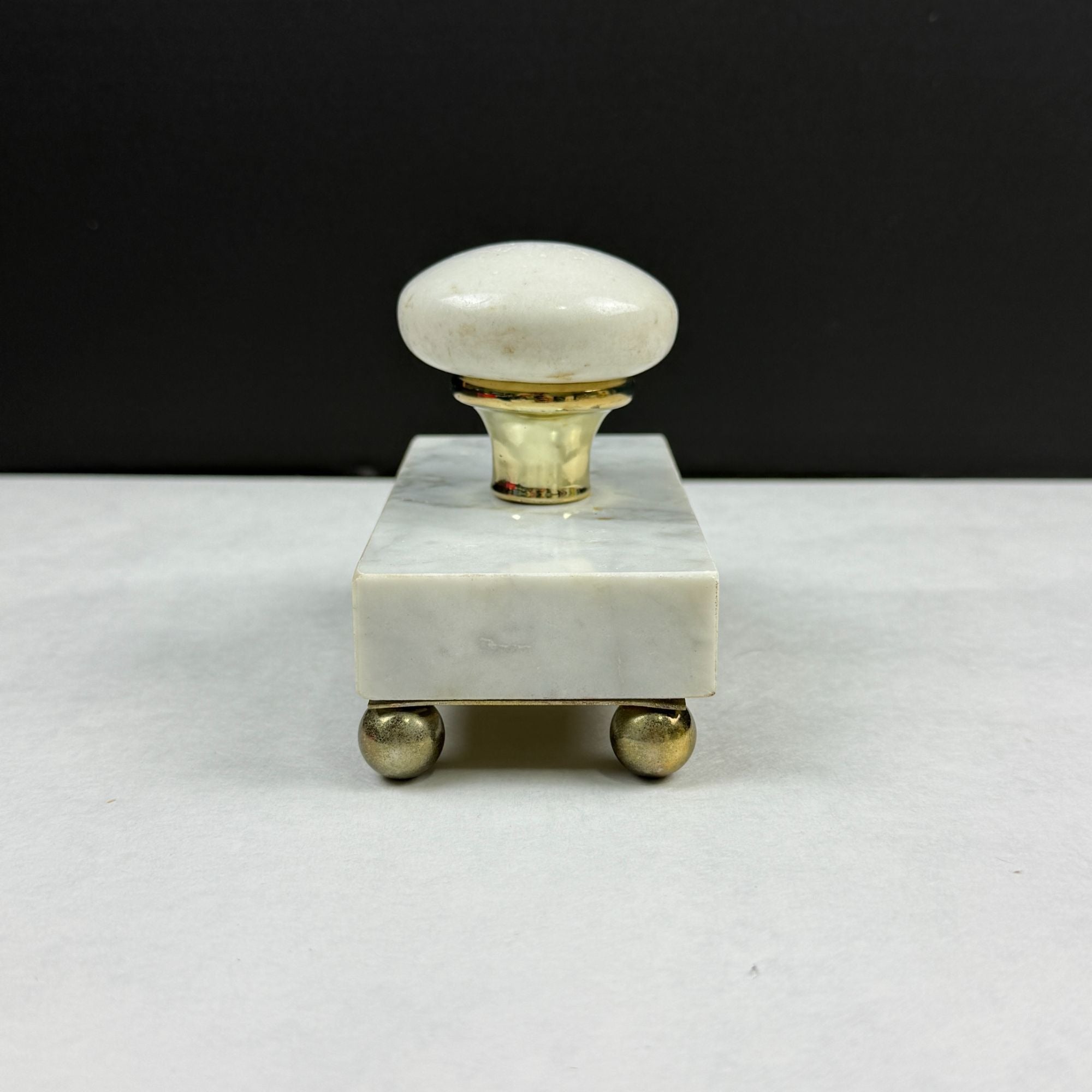 Vintage Hand Made Mounted Door Knob Marble Paperweight