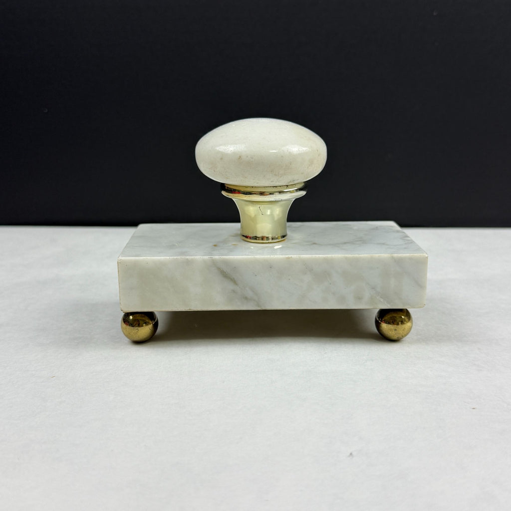 Vintage Hand Made Mounted Door Knob Marble Paperweight