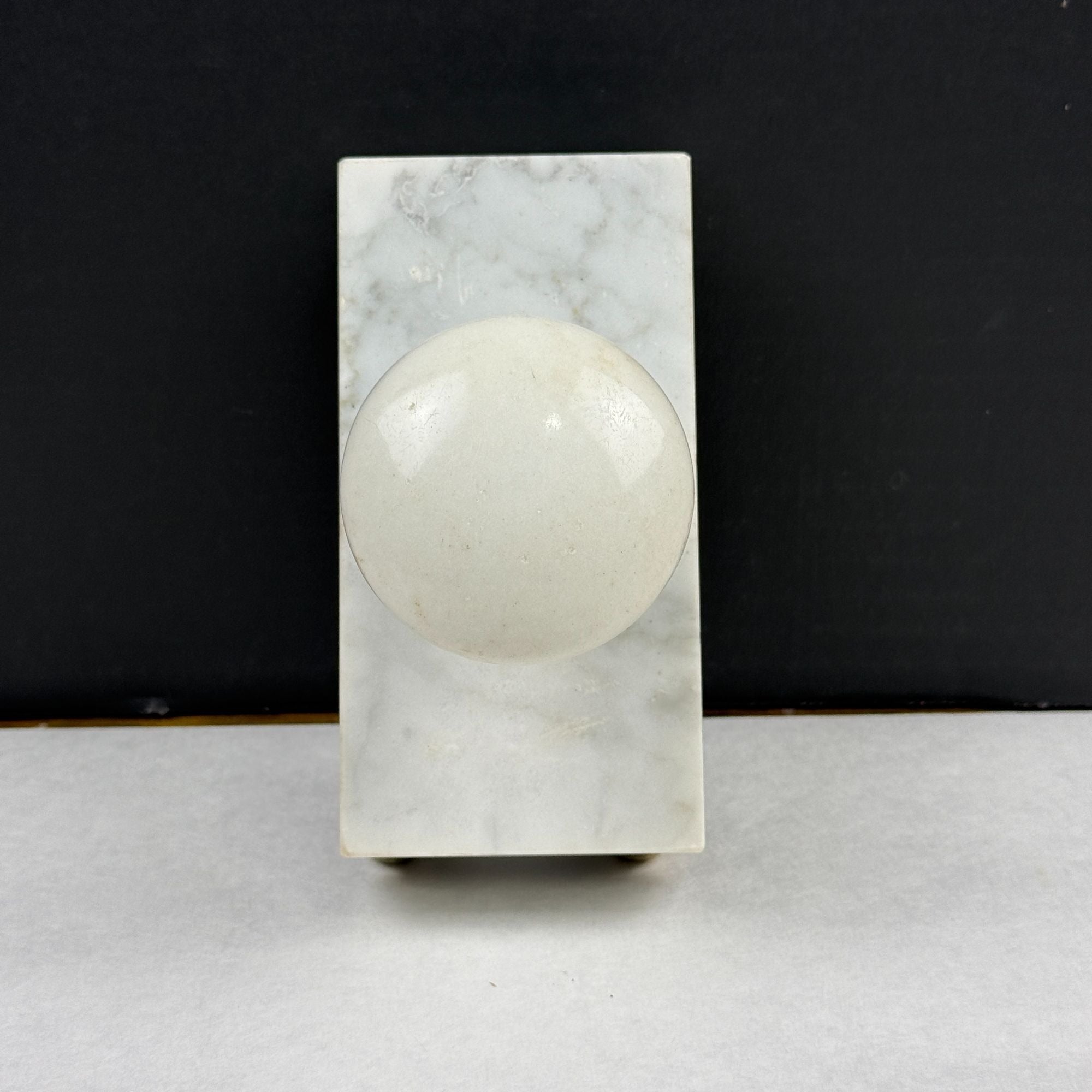 Vintage Hand Made Mounted Door Knob Marble Paperweight