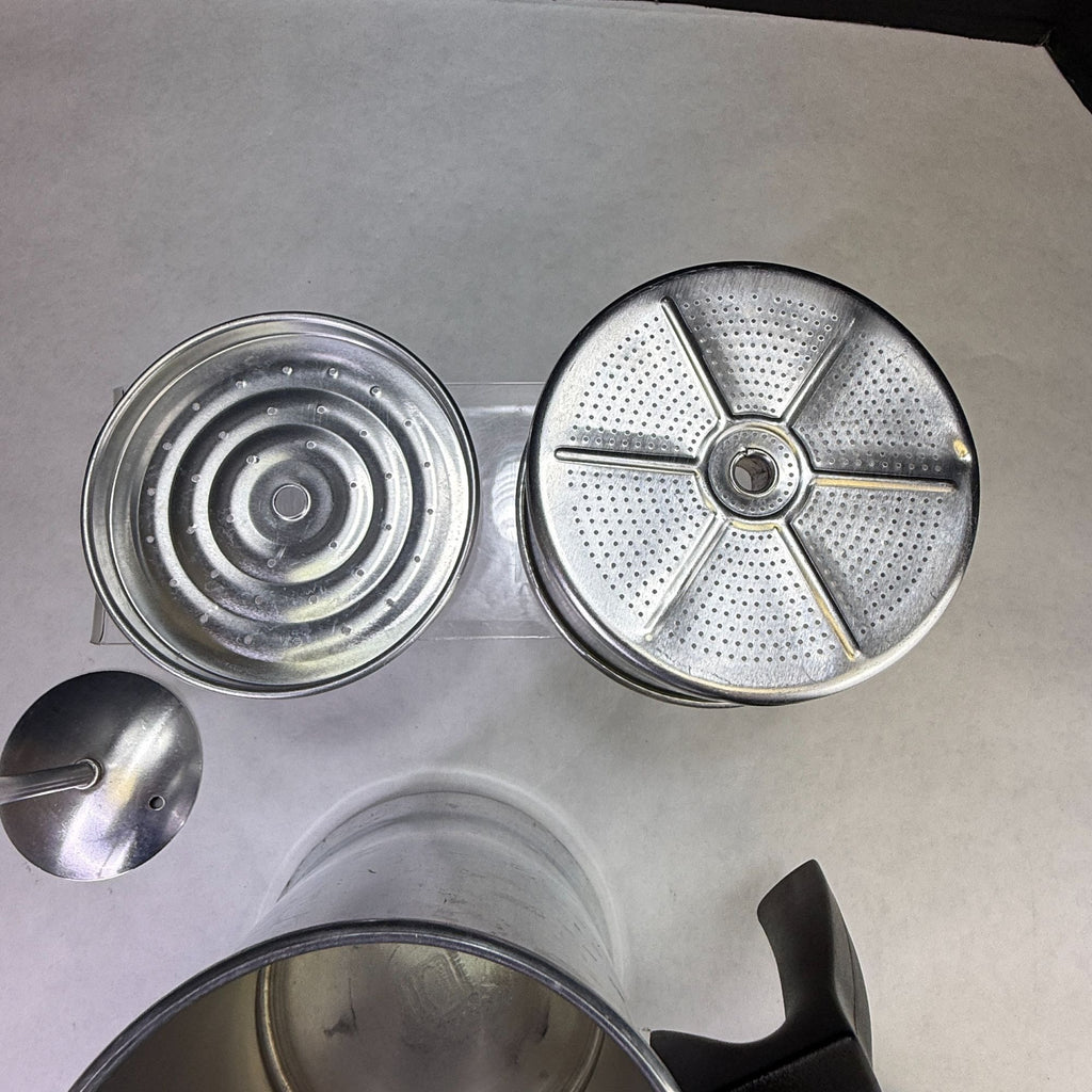 Vintage Mirro 9 Cup Aluminum Stovetop Coffee Percolator Complete