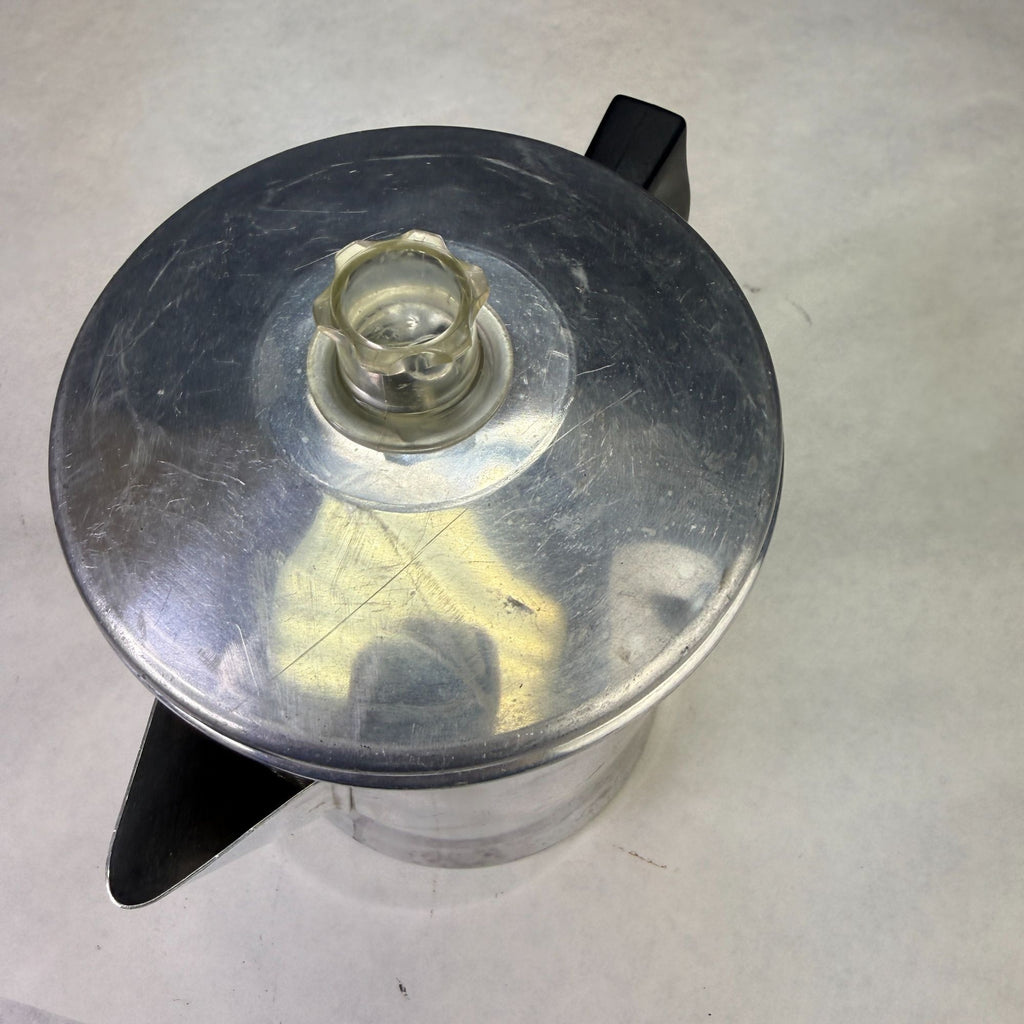 Vintage Mirro 9 Cup Aluminum Stovetop Coffee Percolator Complete