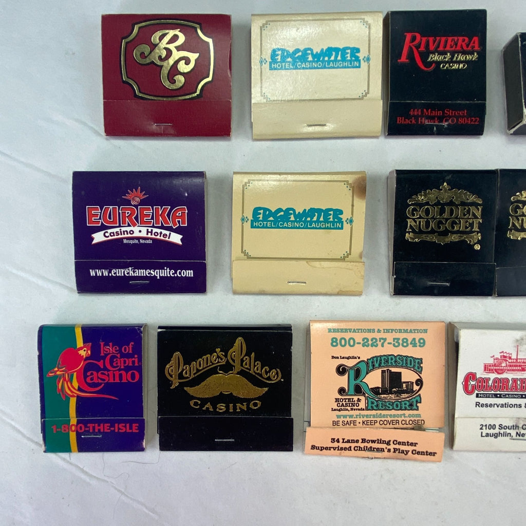 Vintage Casino Matches Mixed Lot Of 14