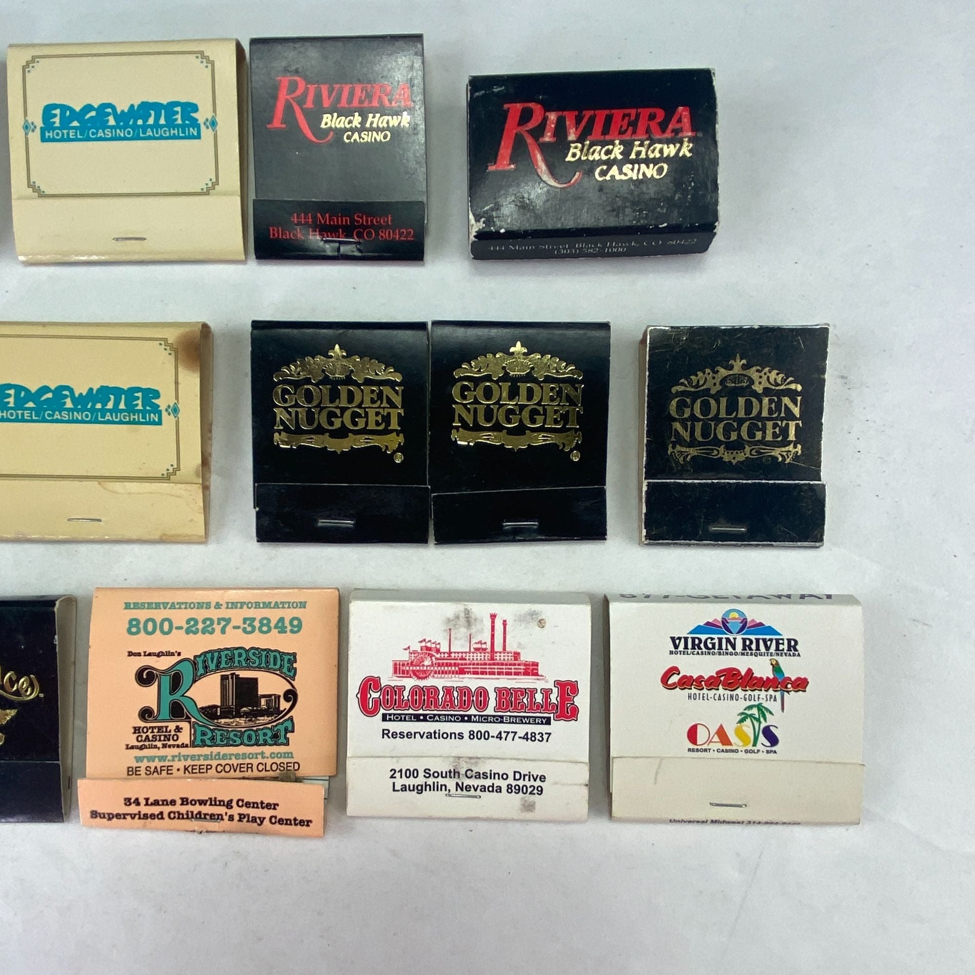 Vintage Casino Matches Mixed Lot Of 14