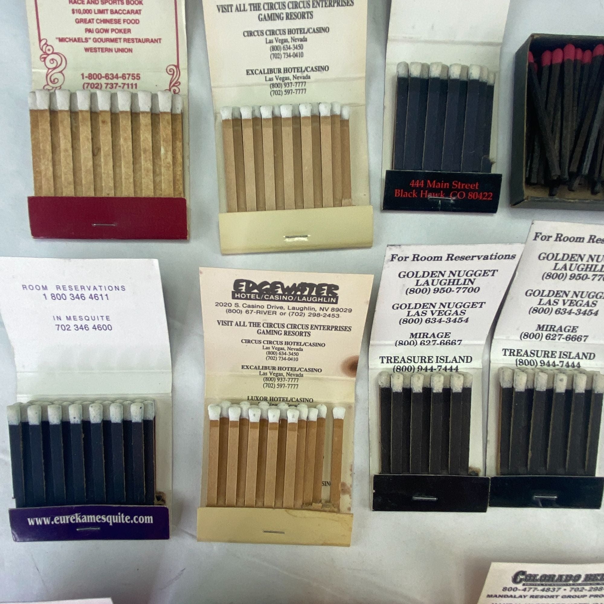 Vintage Casino Matches Mixed Lot Of 14