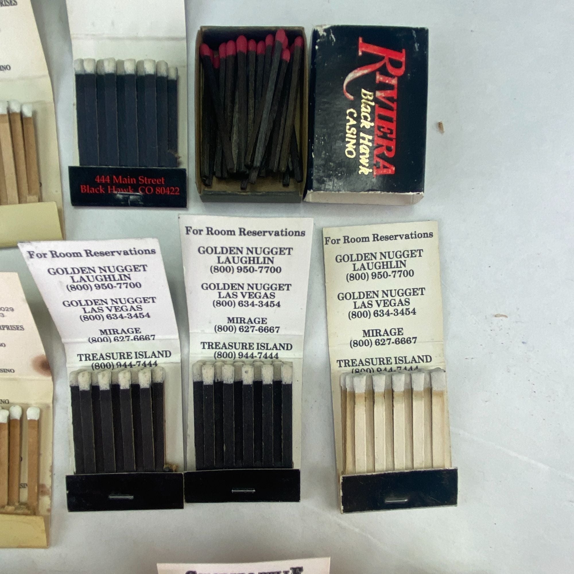 Vintage Casino Matches Mixed Lot Of 14