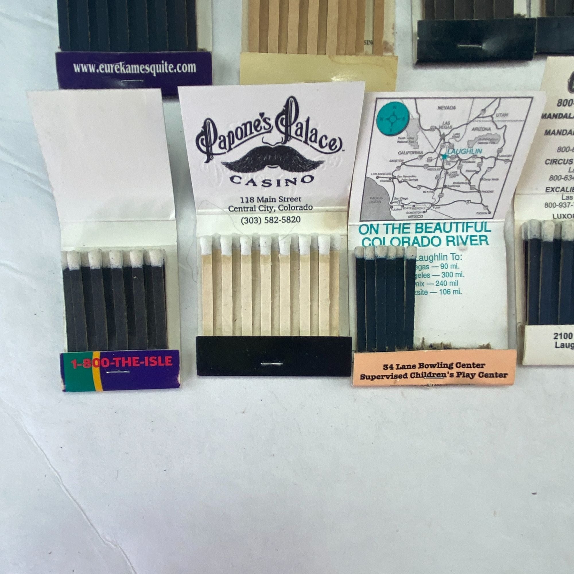 Vintage Casino Matches Mixed Lot Of 14