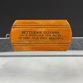 Vintage Bettijean Dovana Advertising Wool Coat Brush Wood Block & Metal Wire