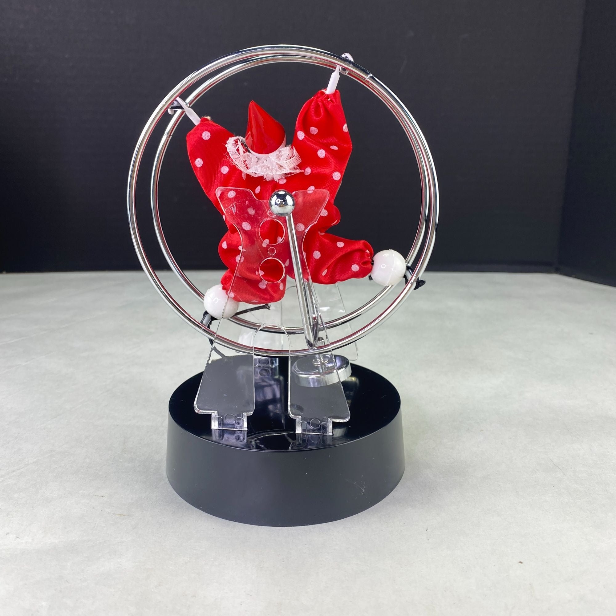 Vintage Balance Desk Toy Circle Clown New Old Stock