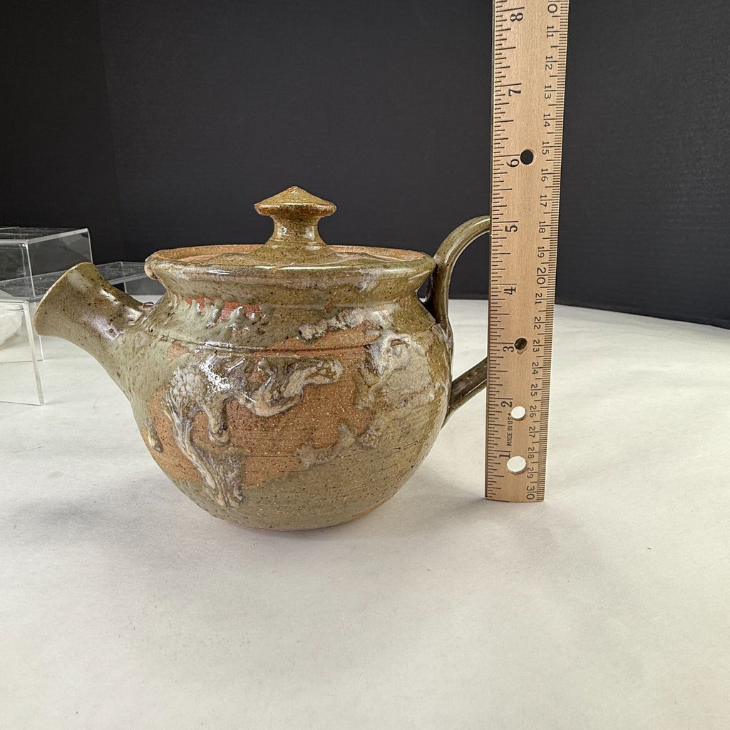 Vintage Handmade Studio Art Pottery Signed Teapot