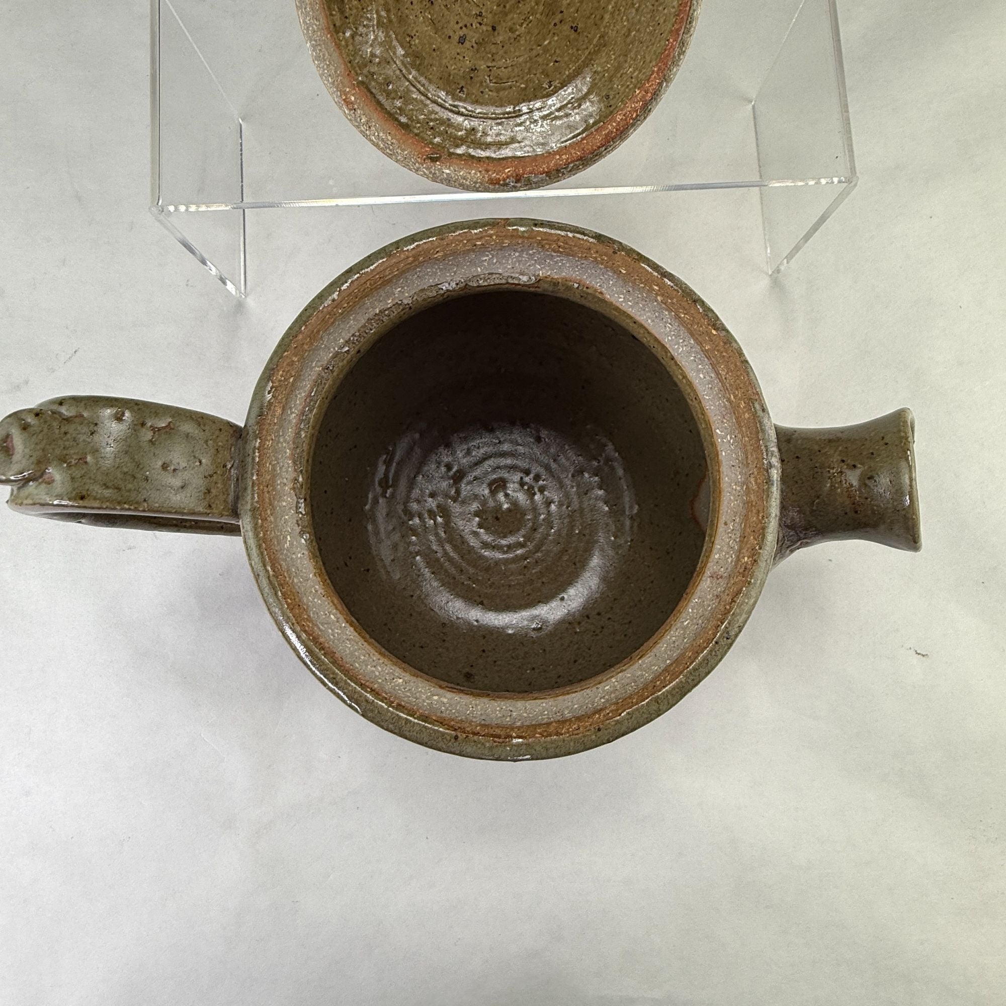 Vintage Handmade Studio Art Pottery Signed Teapot