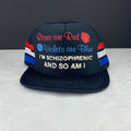 Vintage Roses Are Red I'm Schizophrenic And So Am I Snapback Mesh Hat