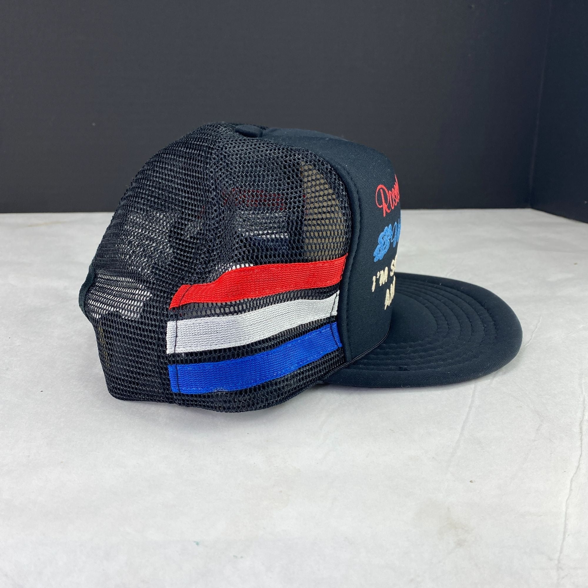 Vintage Roses Are Red I'm Schizophrenic And So Am I Snapback Mesh Hat