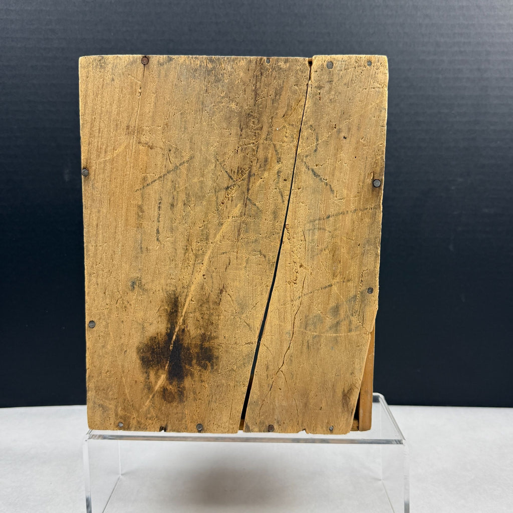 Vintage Asbestos Dover Mfg Sad Irons No 70 Wood Box