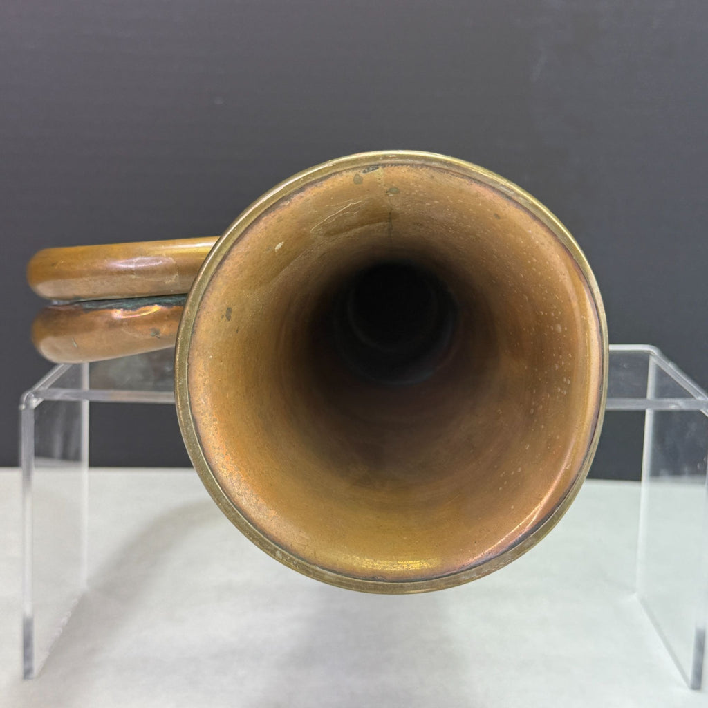 Vintage Copper Brass Bugle Military Style Horn Instrument