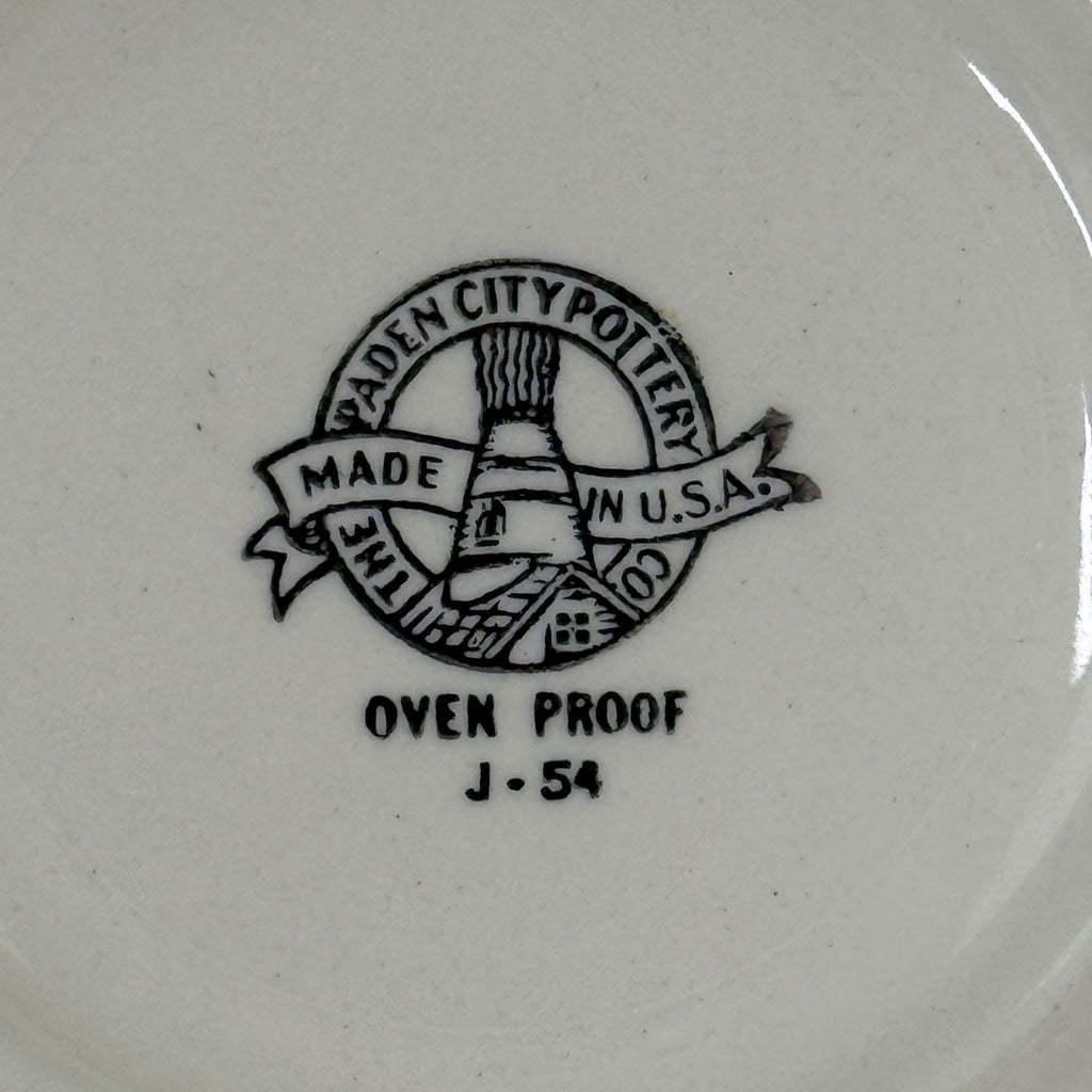 Vintage Paden City Pottery Serving Bowl Lattice Trellis