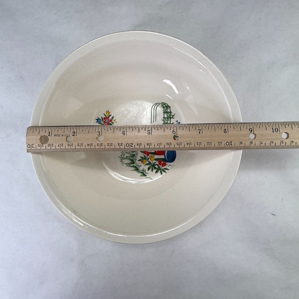 Vintage Paden City Pottery Serving Bowl Lattice Trellis