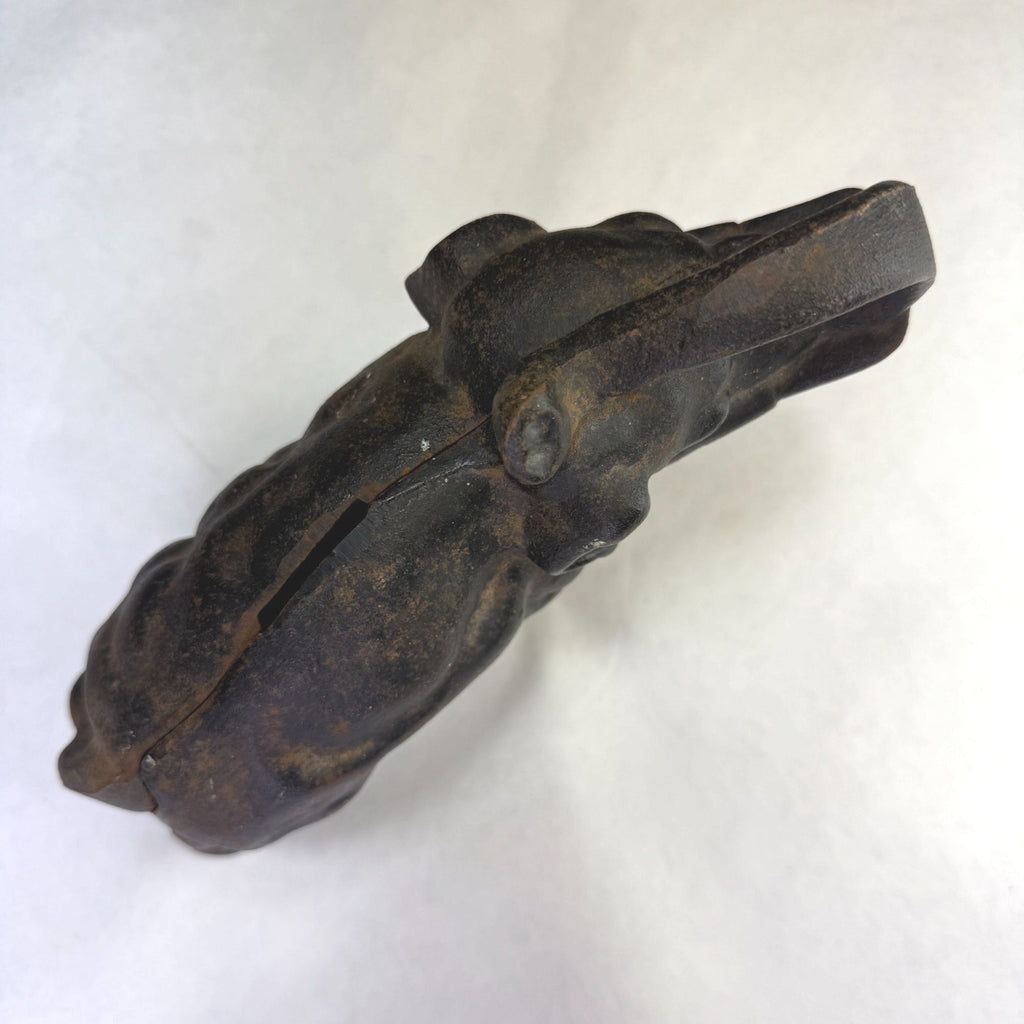 Vintage Cast Iron Metal Elephant Coin Bank