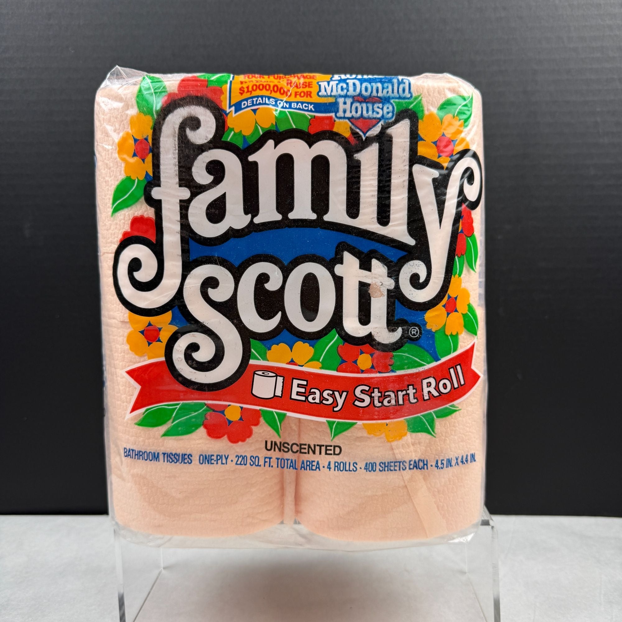 Vintage Family Scott Bathroom Tissues Toilet Paper Peach Color