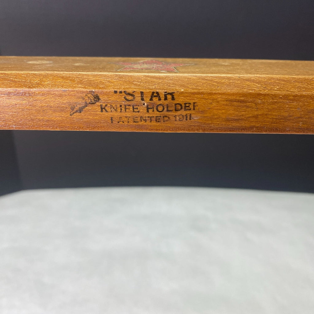 Vintage Mercantile Butcher Paper Dispenser Star Knife Holder General Store